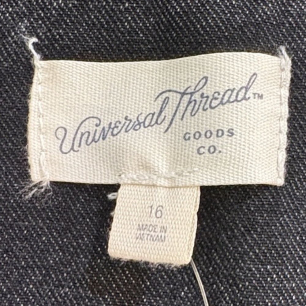 Universal Thread Charcoal Denim Vest - Picture 5 of 6